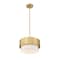 Z-Lite Counterpoint Pendant, 1-Light, 12 In.W x 7.25 In.H, Modern Gold/White 495P12-MGLD - alternate 7